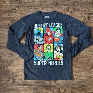Justice League Super Heroes Long Sleeve Shirt